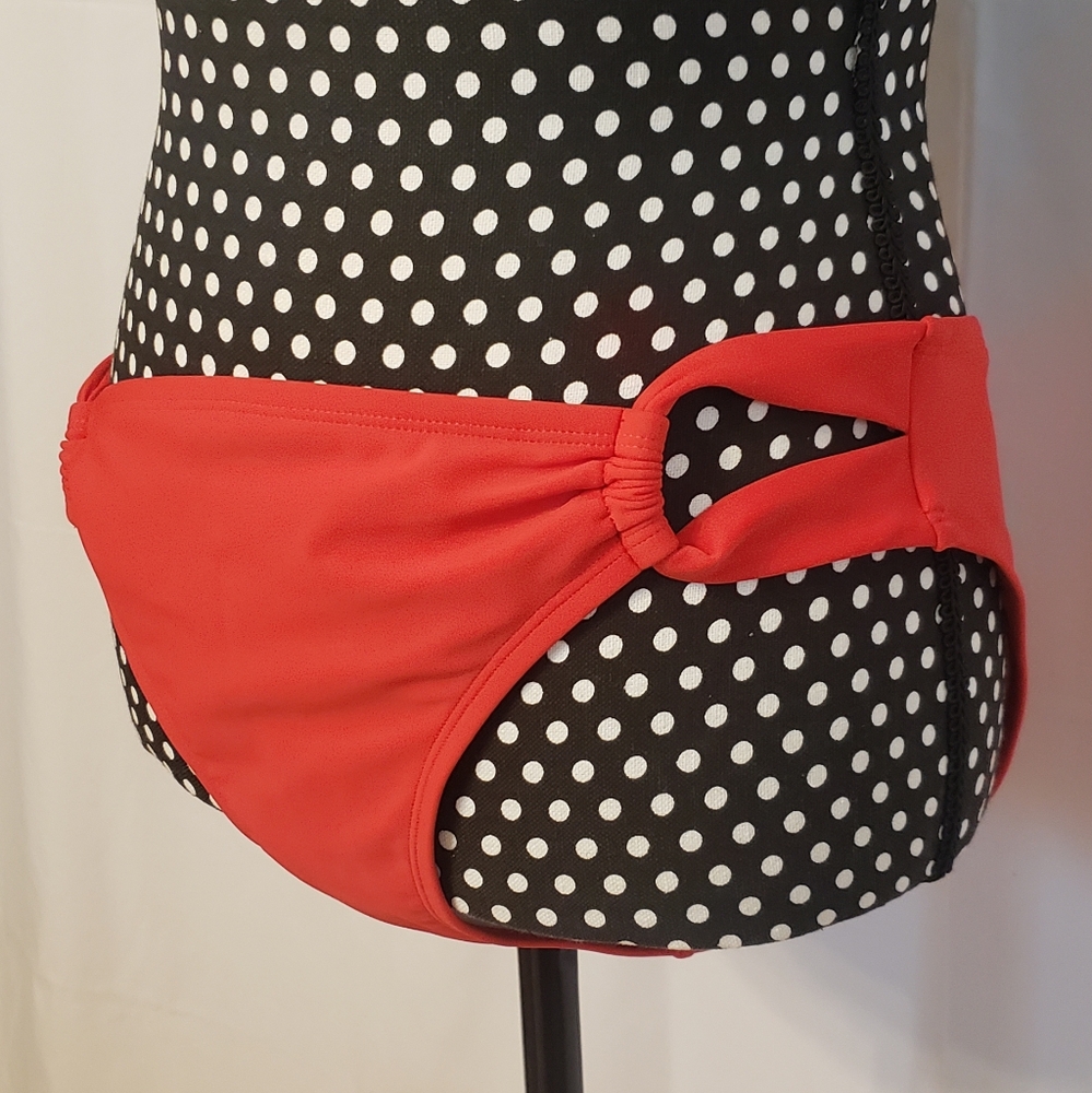Kona Sol Red Bathing Suit Bottom - Picture 5 of 11